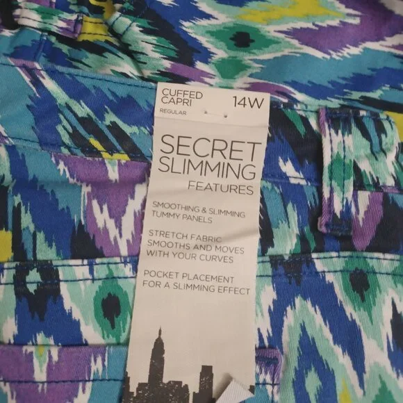 JONES NEW YORK CITY CUFFED CAPRI PANTS - Picture 14 of 15